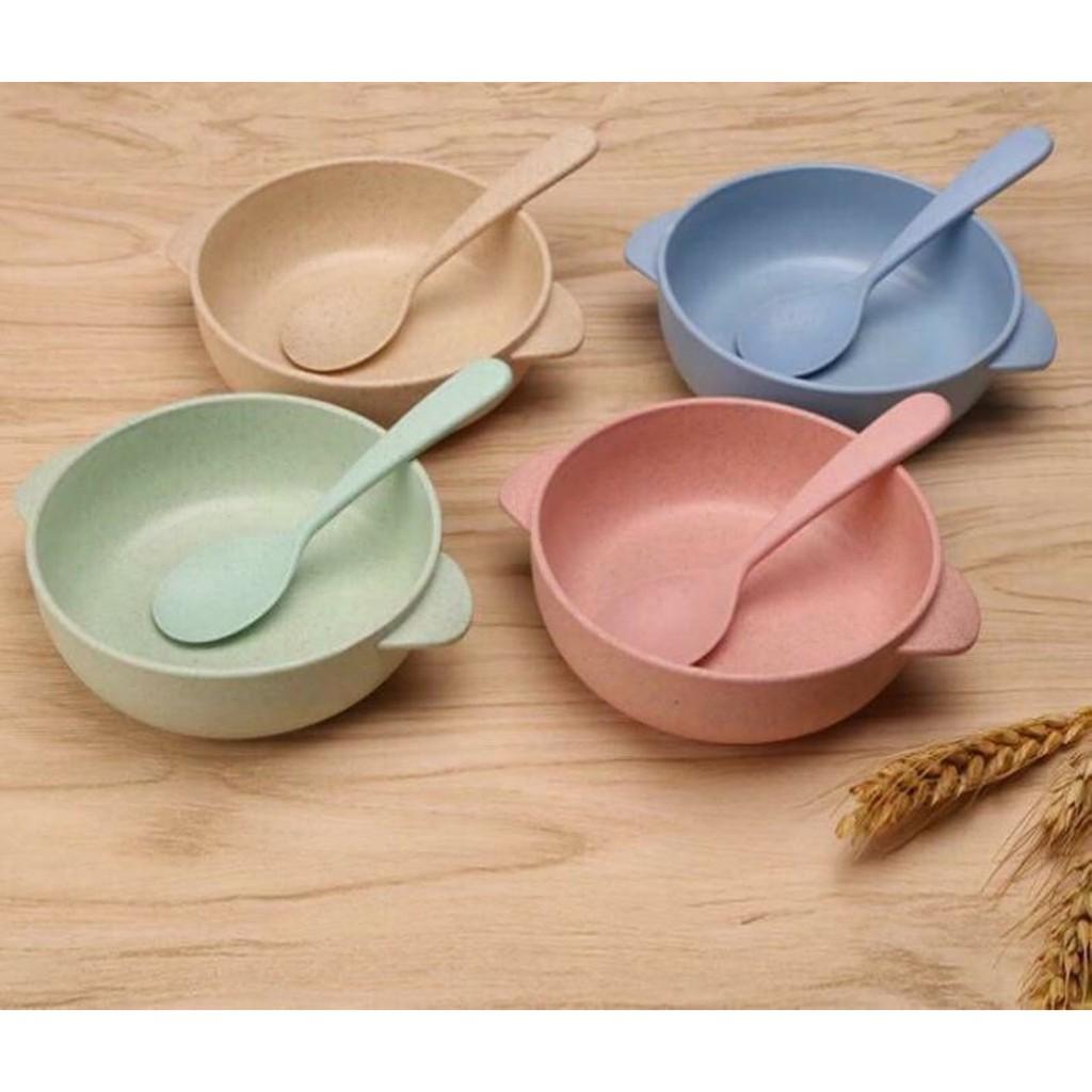 Chén Ăn Dặm Kèm Muỗng An Toàn Cho Bé