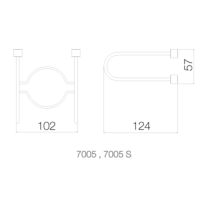 Giá để ly - 7005 - INOX SUS 304