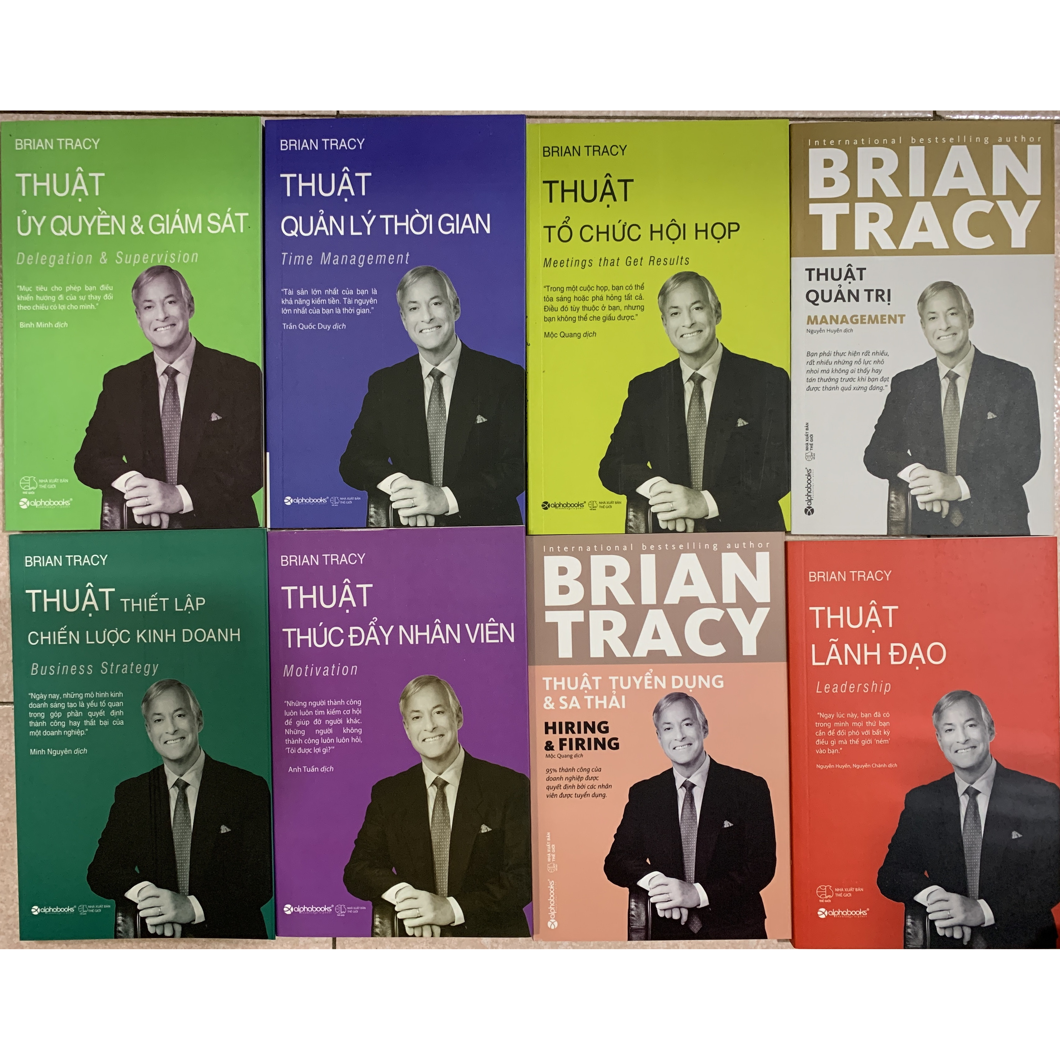 Bộ 8 Cuốn Sách Thuật Quản Trị Dành Cho Nhà Lãnh Đạo của tác giả Brian Tracy