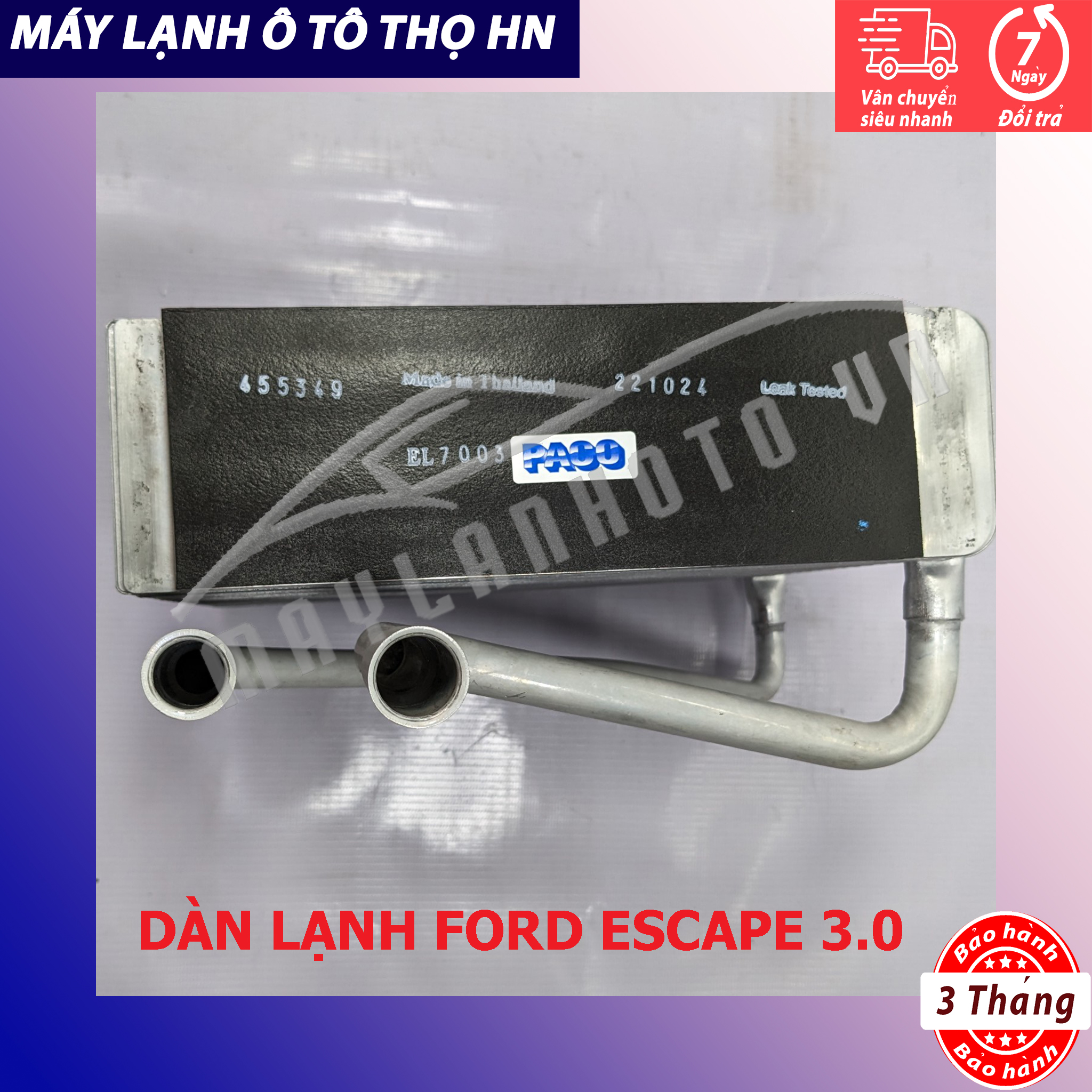 Dàn (giàn) lạnh Ford Escape 3.0 2001 2002 2003 2004 2005 2006 2007 Hàng xịn Thái Lan 01 02 03 04 05 06 07