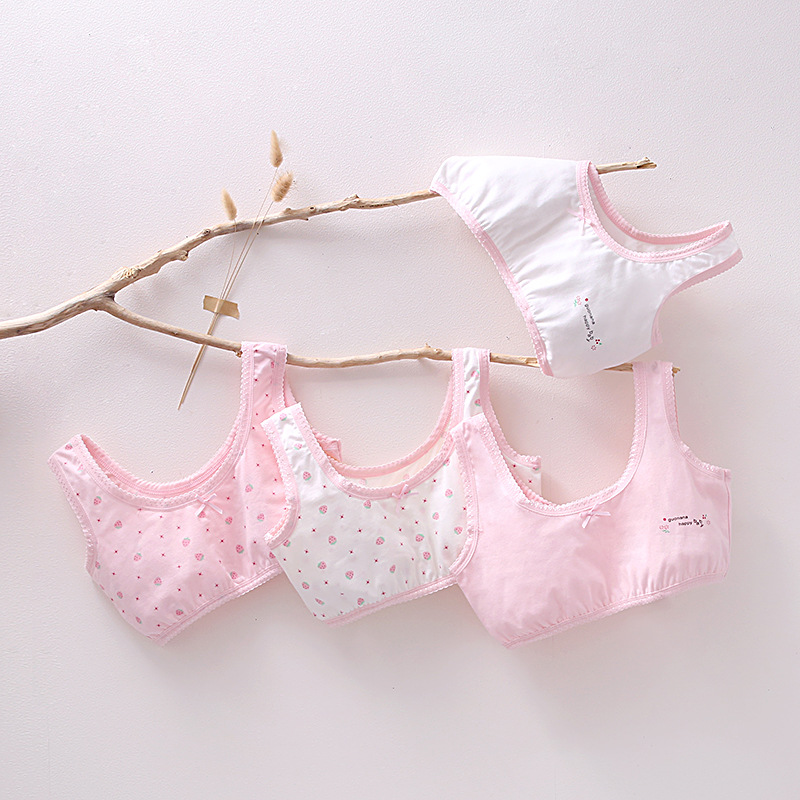 Áo áo lót bé gái Hàn Quốc siêu đẹp chất cotton, áo bra cho bé gái từ 20-50kg