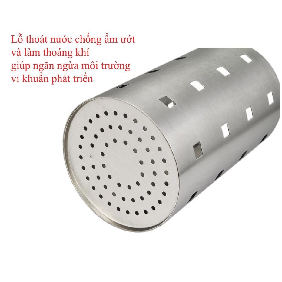 Ống đựng đũa muỗng thìa nĩa dao kéo và vật dụng nhà bếp - Inox 304 cao cấp chống ẩm mốc chống gỉ sét