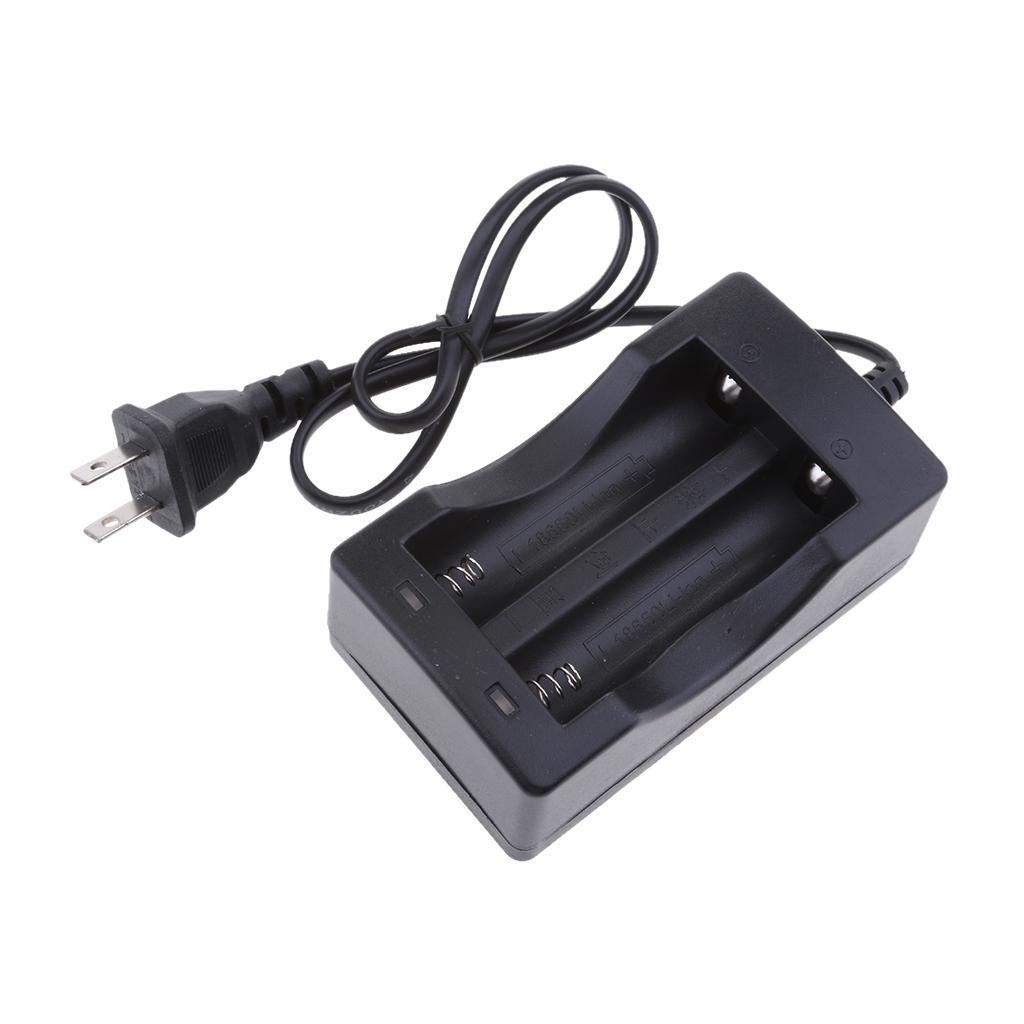 US Plug 2-slot Flashlight Miner's Lamp Lighting Battery Charge