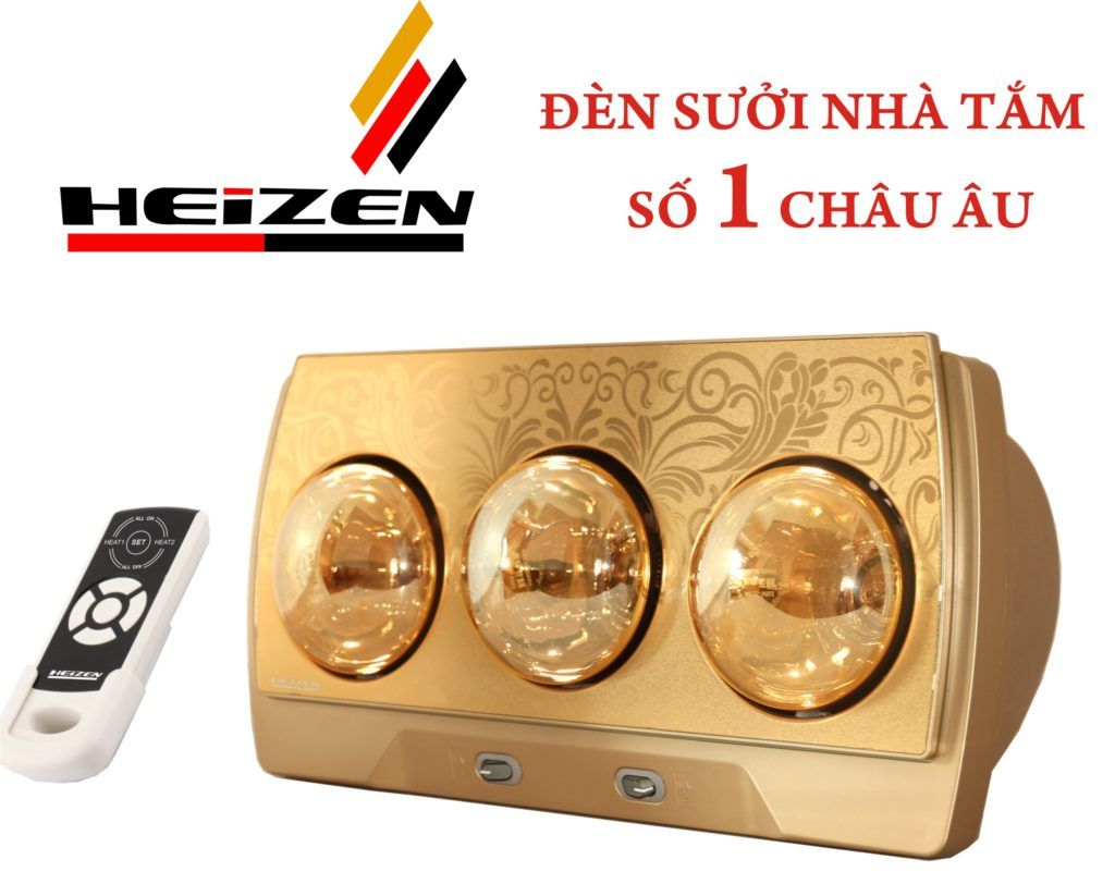 Đèn sưởi nhà tắm Heizen HE-3BR Hàng chính hãng