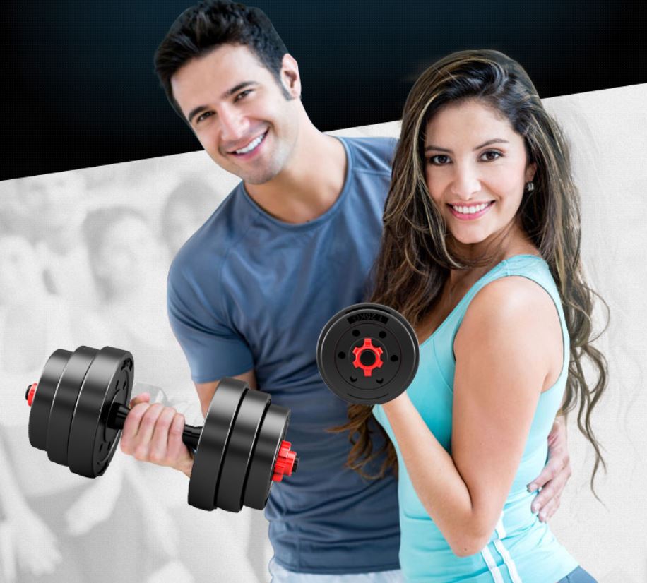 Tạ tập tay đẩy kết hợp, 20 KG tạ nam nữ tập gym tập thon tay