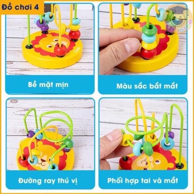 Đồ Chơi Luồn Hạt Gỗ Rèn Luyện Kỹ Năng Khéo Léo Kiên Nhẫn Cho Bé Hàng Đẹp Chuẩn