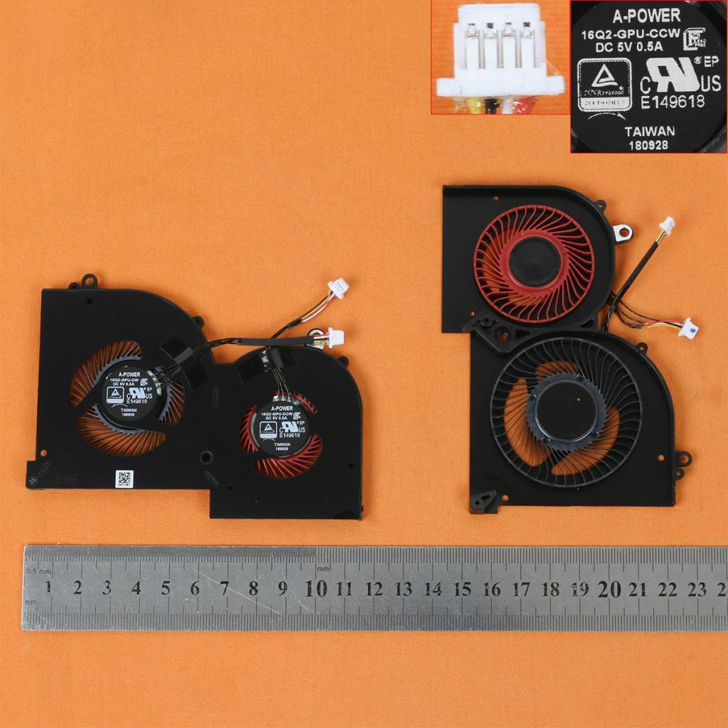 New for MSI GS65 GS65 Stealth GS65VR MS 16Q2 16Q2 GPU CW Laptop GPU Cooling Fan
