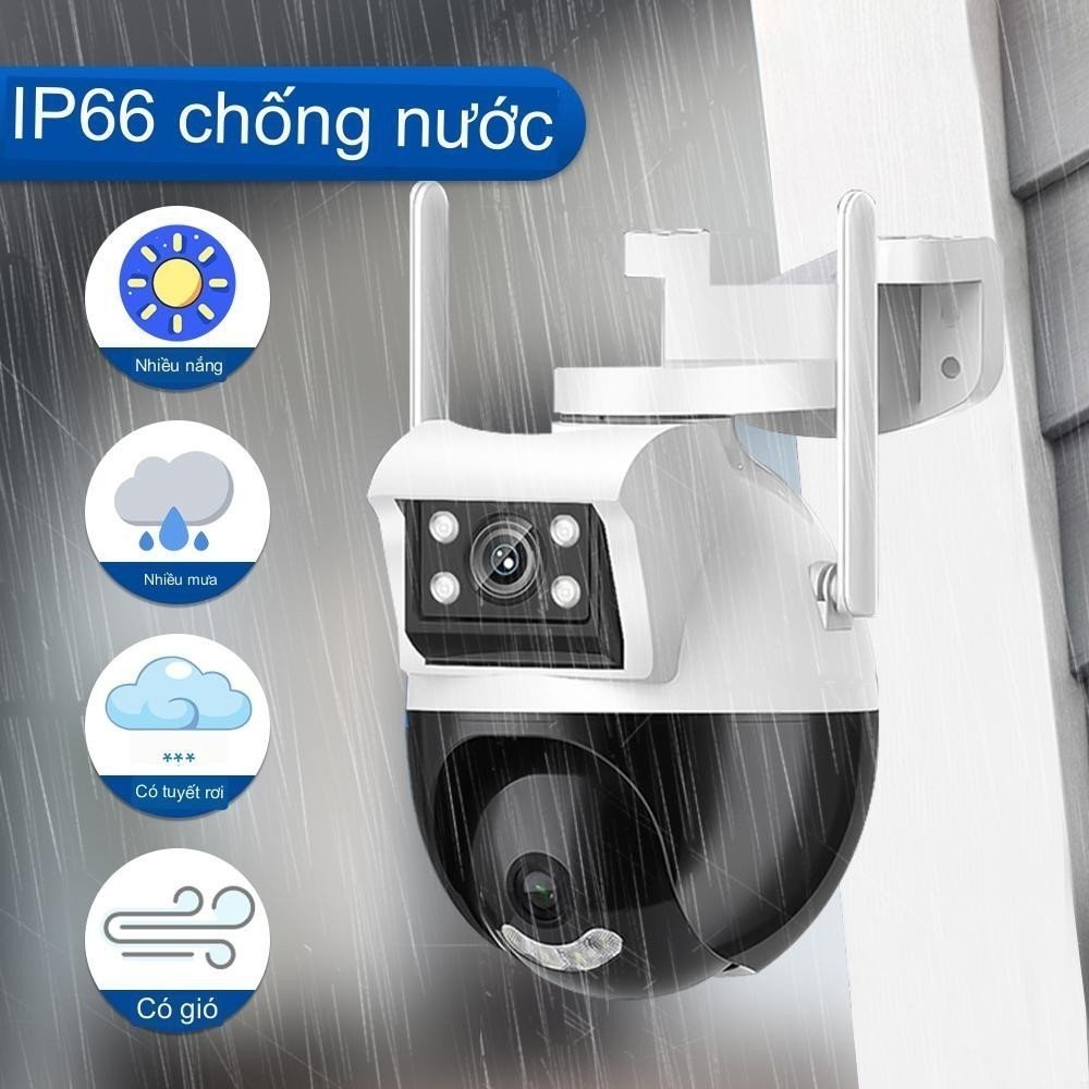 Camera Yoosee 2305D Ngoài Trời 2 Mắt 5.0Mpx Siêu Nét Góc Nhìn Rộng - Hàng Chính Hãng