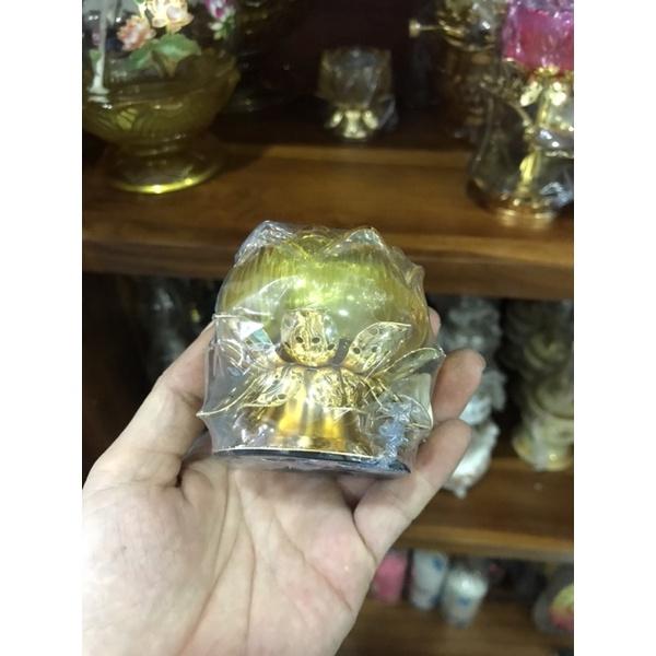 Chân đèn hoa sen lưu ly 2'5 cặp