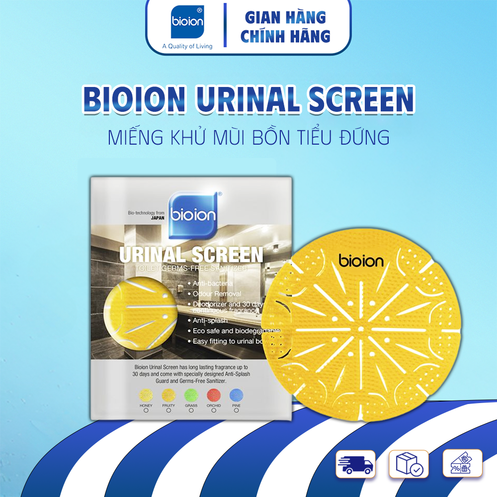 Miếng Khử Mùi Bồn Tiểu Đứng Bioion Urinal Screen