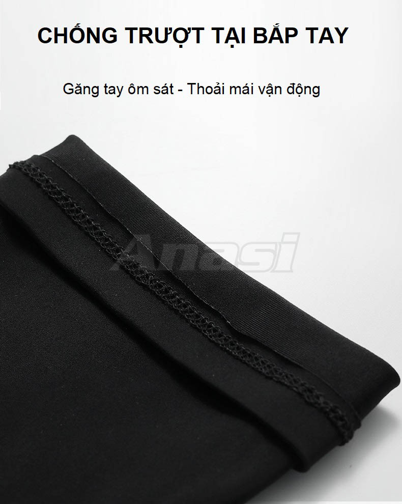 Găng tay chống nắng vải lụa băng hạ nhiệt thể thao Anasi Sport Sun Protection Sleeves SP65 - Cản 98% tia UV có hại