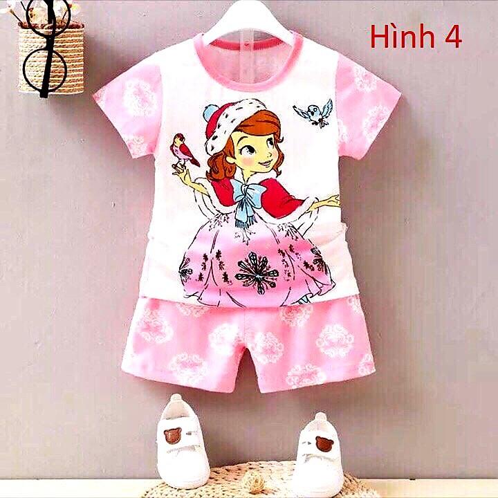 SÉT BỘ THUN BÉ GÁI IN HÌNH NGỘ NGHĨNH