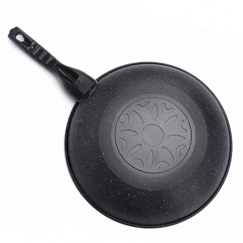 Chảo HÀN QUỐC- Chảo đá chống dính sâu lòng Hàn Quốc, có nắp kính - size 32cm