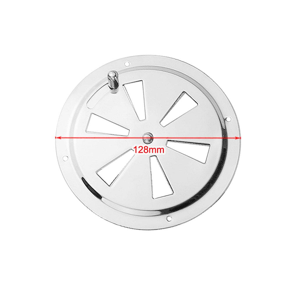 Lưới Tản Nhiệt 128mm Air Vent Louver Vỏ Có Thể điều Chỉnh ống Xả Bằng Thép Không Gỉ