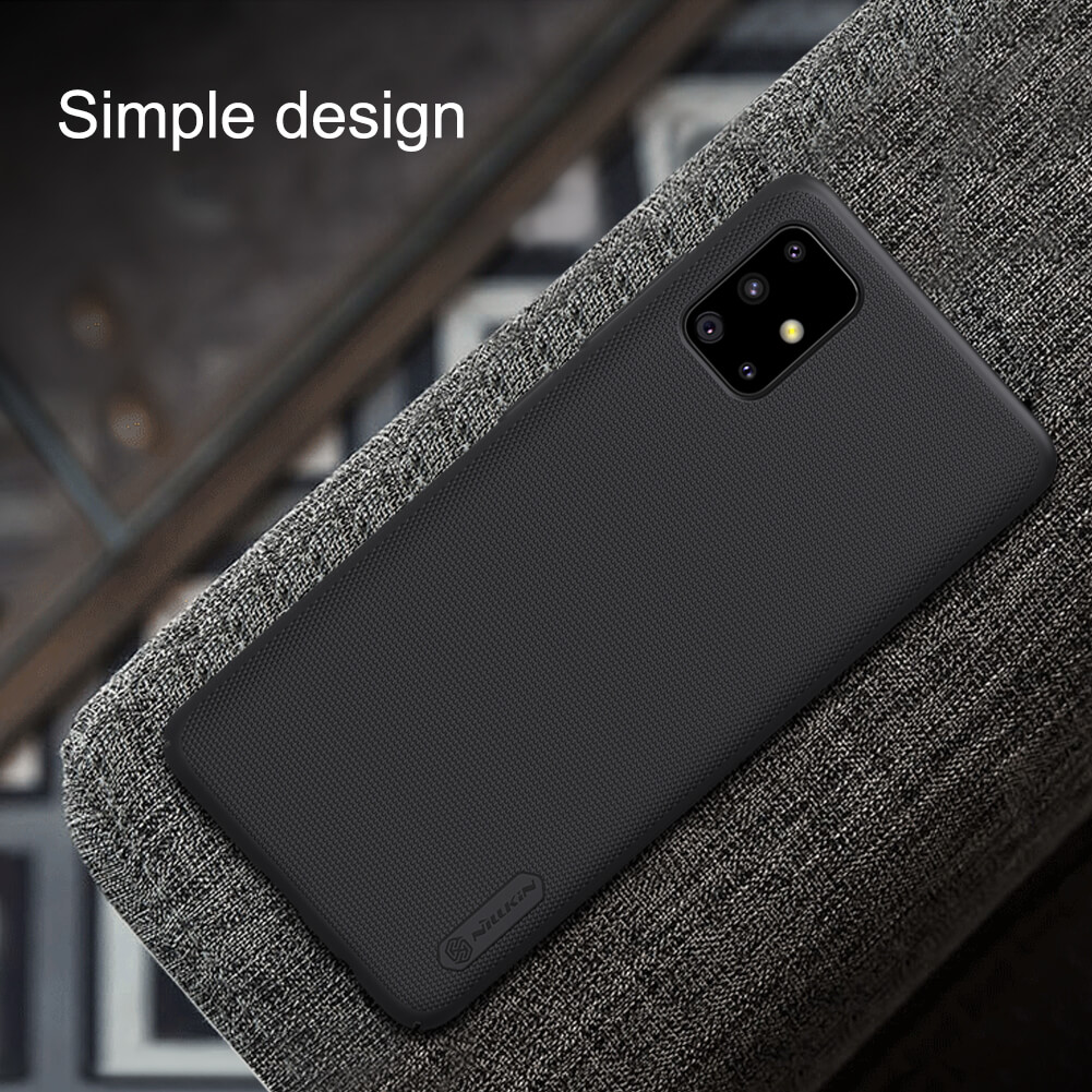 Ốp Lưng Sần chống sốc cho Samsung Galaxy A51 hiệu Nillkin Super Frosted Shield - Hàng Chính Hãng