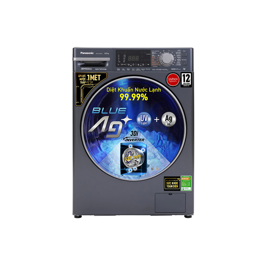 Máy giặt Panasonic Inverter 10.5 Kg NA-V105FX2BV Mới 2020 (chỉ giao HCM)