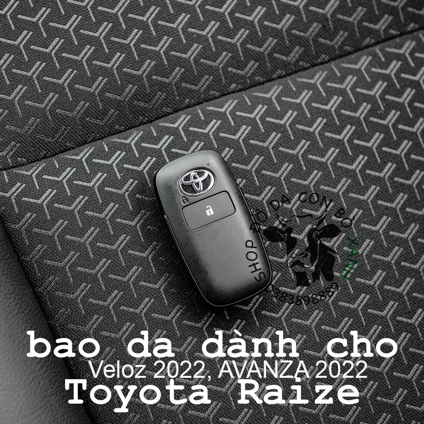 Bao da dành cho chìa khoá Toyota Veloz 2022, AVANZA 2022 handmade da thật 011