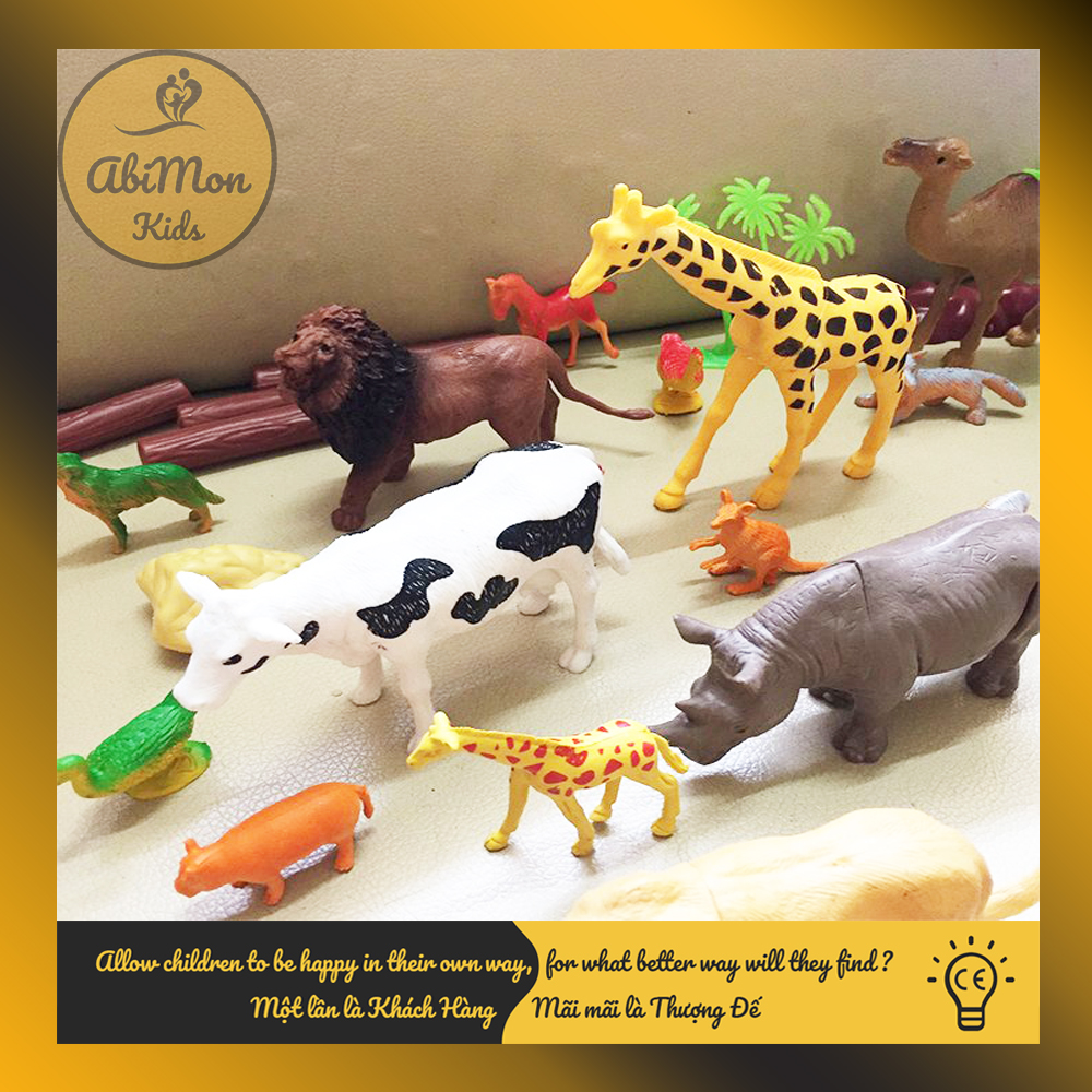 Bộ Mô Hình Thế Giới Động Vật Siêu Thực || Montessori cao cấp || Đồ chơi Gỗ - Giáo dục - An toàn - Thông minh