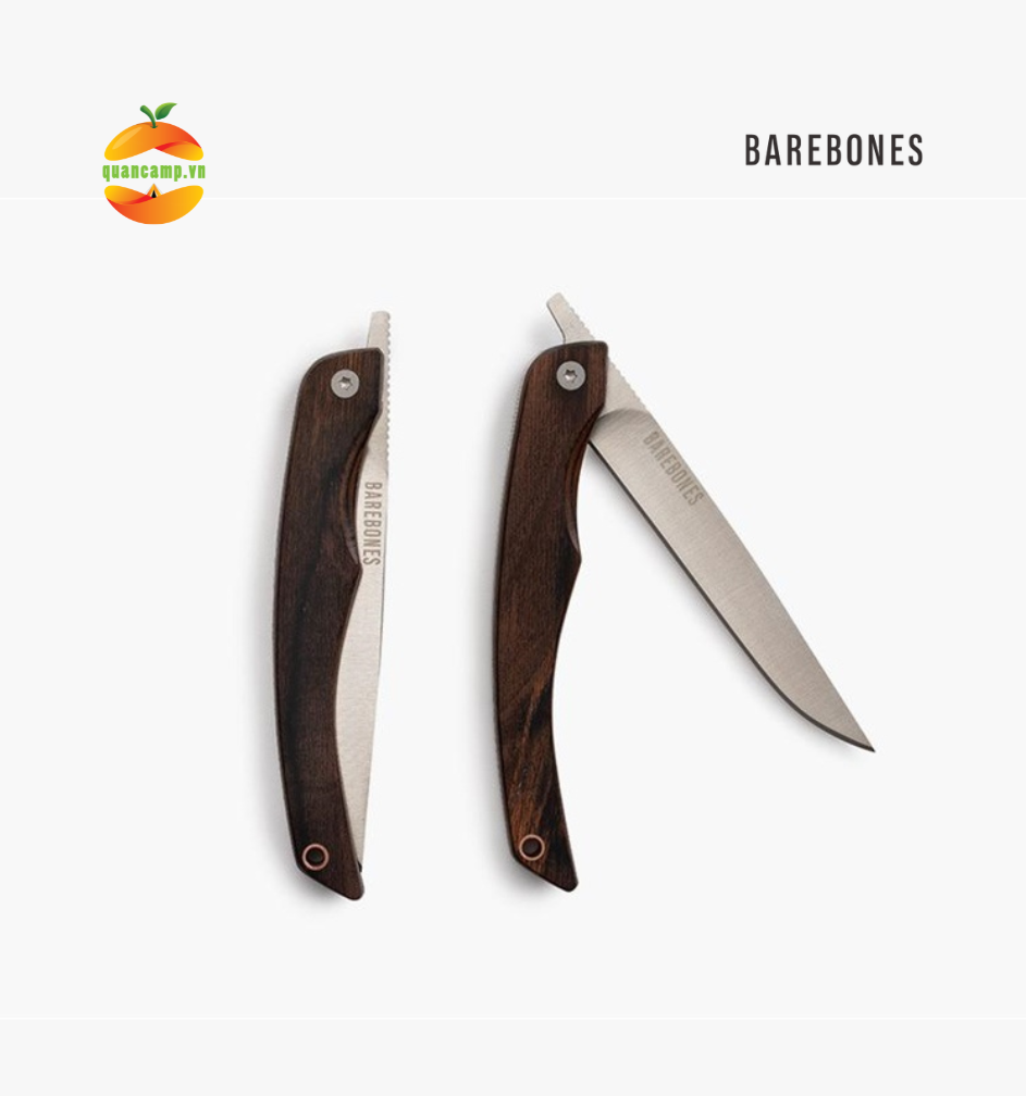 Bộ dụng cụ dao bếp Steak Barebones Folding Knife (set 2 cái)