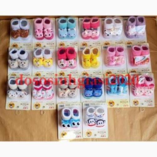 Vớ cho bé-Set 3 đôi vớ sơ sinh/ tất sơ sinh 3D xù size 0-12 tháng