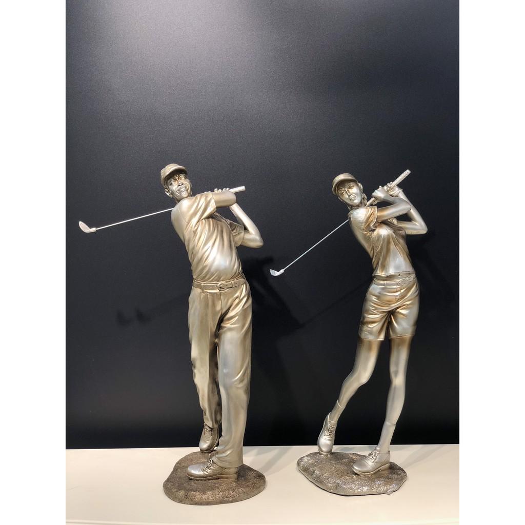 Đồ Decor Tượng Golf trang trí Golf01w chất liệu Composite cao cấp