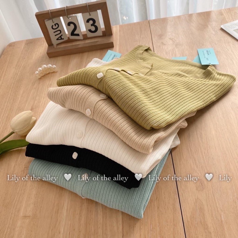 Áo len mỏng cardigan phong cách hàn quốc