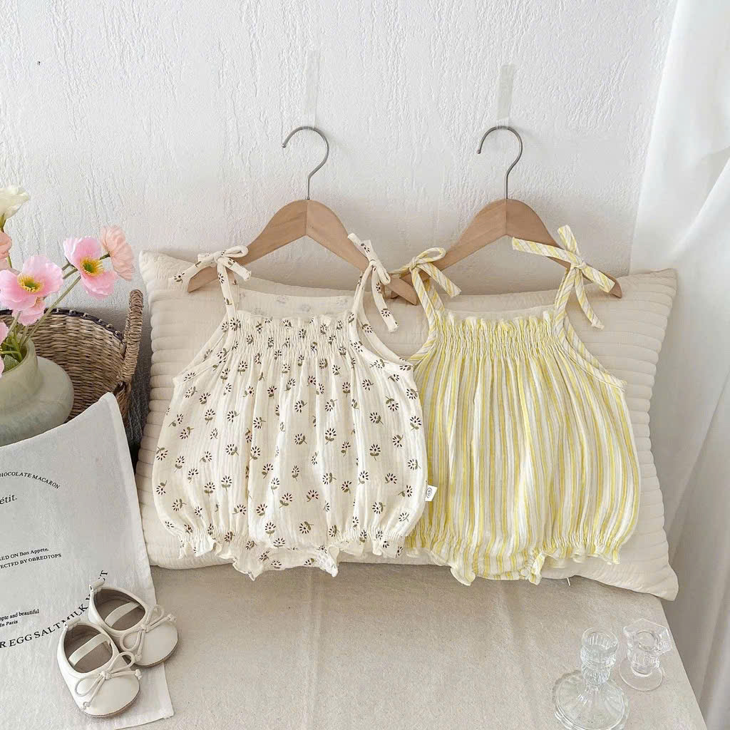 BODY 2 DÂY NHÚN NGỰC CHO BÉ GÁI SƠ SINH 1 2 TUỔI