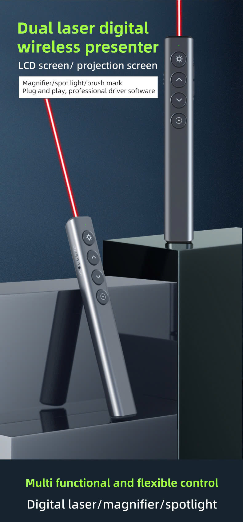 Bút Trình Chiếu Kỹ Thuật Số VSON N39M – Tích Hợp Laser, Bluetooth &amp; USB sử dụng được máy chiếu, tivi, bảng tương tác - Hàng chính hãng