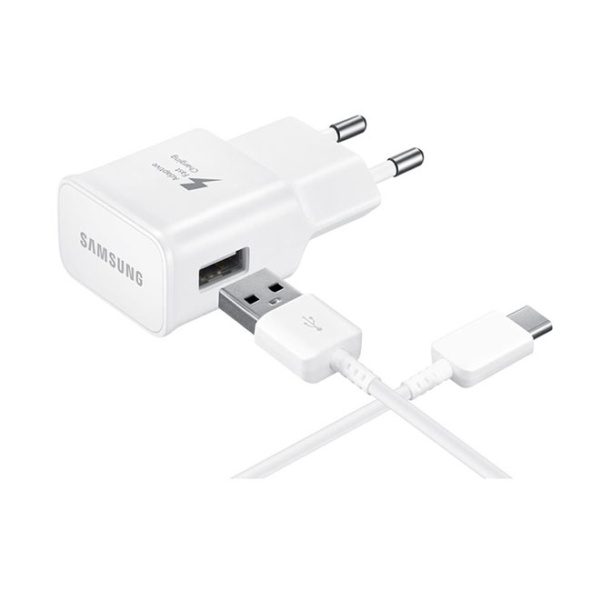 Bộ Sạc Nhanh Samsung 1 Cổng USB Type-C 15W Quick Charge 2.0 Dành Cho Android S10/S9/S8/S7/Note8/Note9... - Hàng Chính Hãng