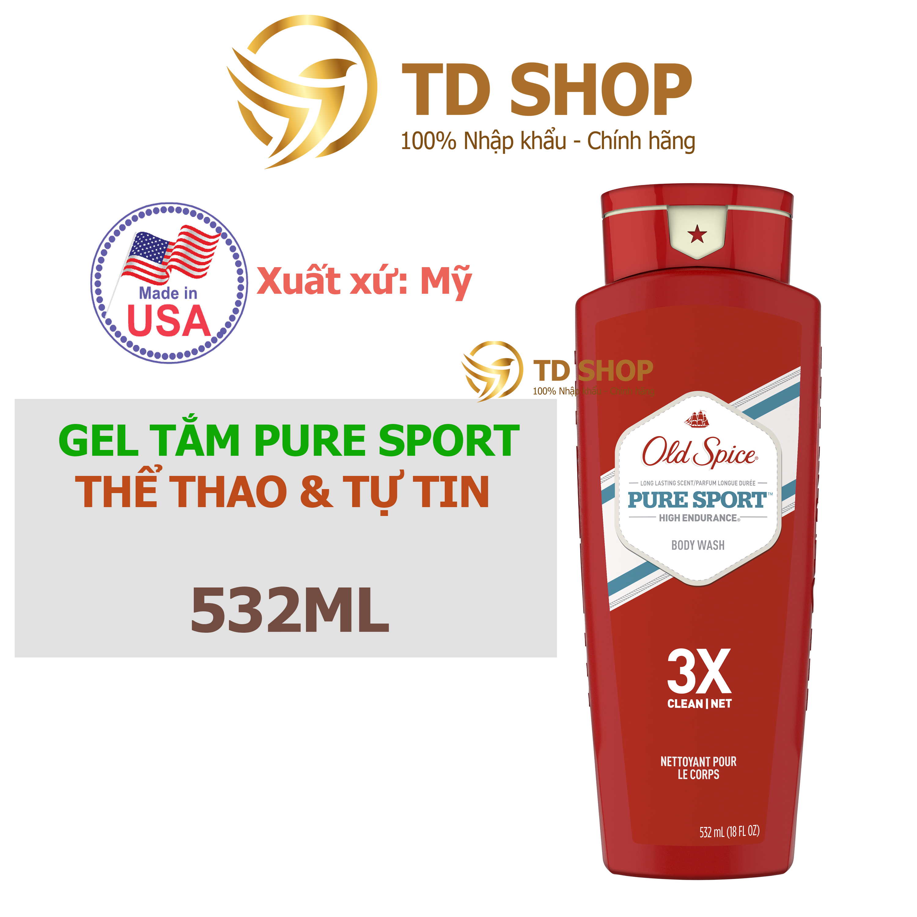 Sữa tắm Old Spice Body Wash 532ml