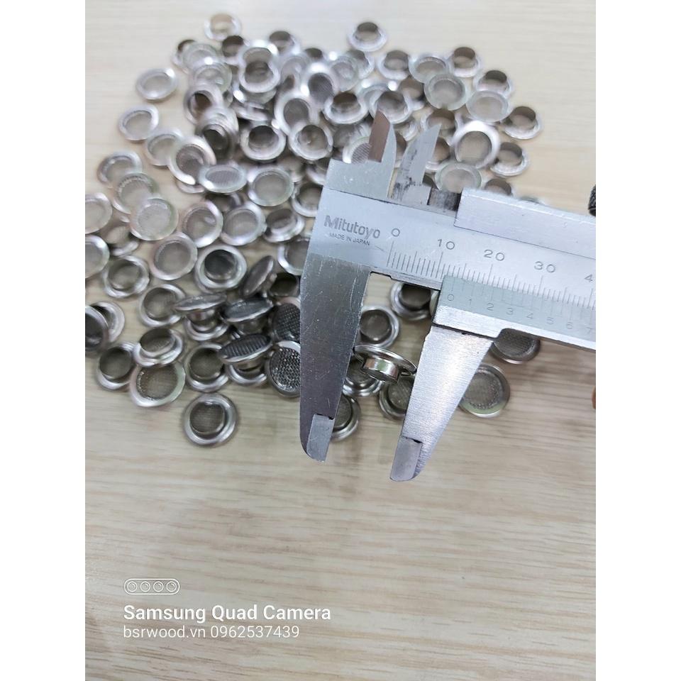 Khoen ore mắt cáo lưới 8mm 10mm Bằng Thau không gỉ Màu bạc, màu đồng Khuy mắt cáo bấm vải, quần áo, túi xách, đồ da