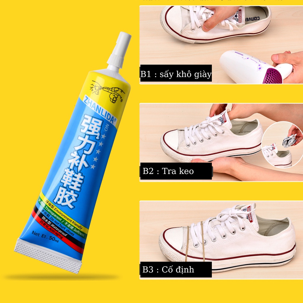 Keo Dán Giày Dép Thể Thao Trong Suốt Chuyên Dụng Siêu Dính Transparent Shoe Glue New UP Seaglue 1630 Sneaker Silicone 50ml ( Dính Đế Dầy Siêu Chắc Dễ Dán Hơn Đàn Hồi Với Nhiều Chất Liệu Vải Da Cao Su, Độ Dính Cao Nhất Sau 12-24h...)