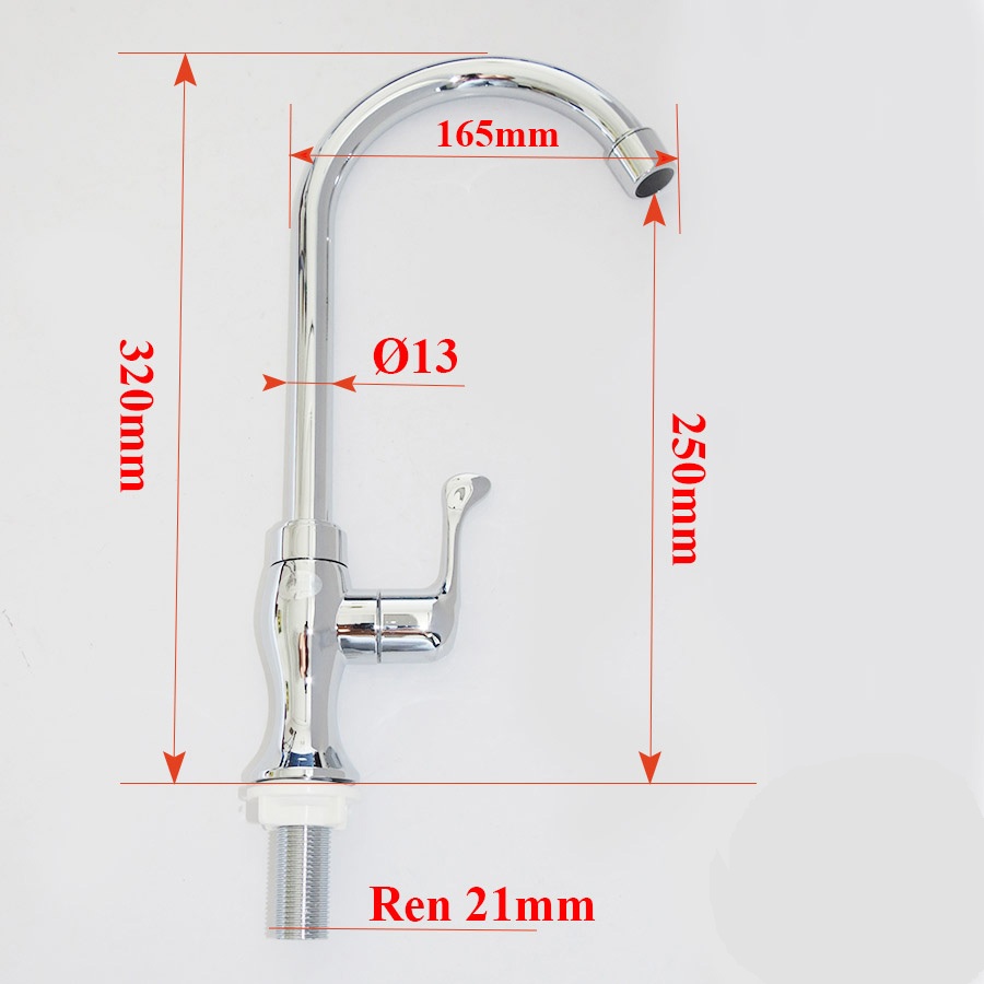 Vòi rửa chén lạnh nhựa ABS Eurolife EL-VCT02