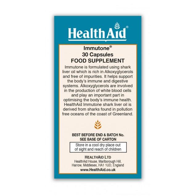Thực phẩm bảo vệ sức khoẻ đến từ Anh Quốc - Viên dầu gan cá mập HealthAid Immutone Capsules