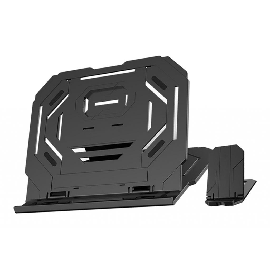 Laptop Stand Holder 2-in-1 w/ 360 Degree Base Rotation & Phone Holder Black