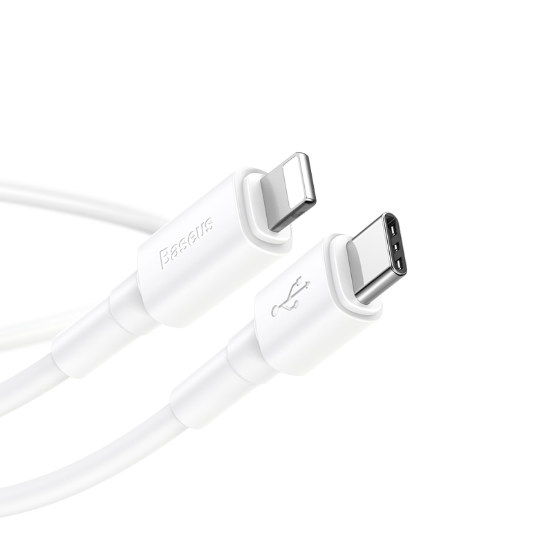 Cáp sạc Baseus Mini White Cable Type-C to iP PD 18W Trắng - Hàng chính hãng