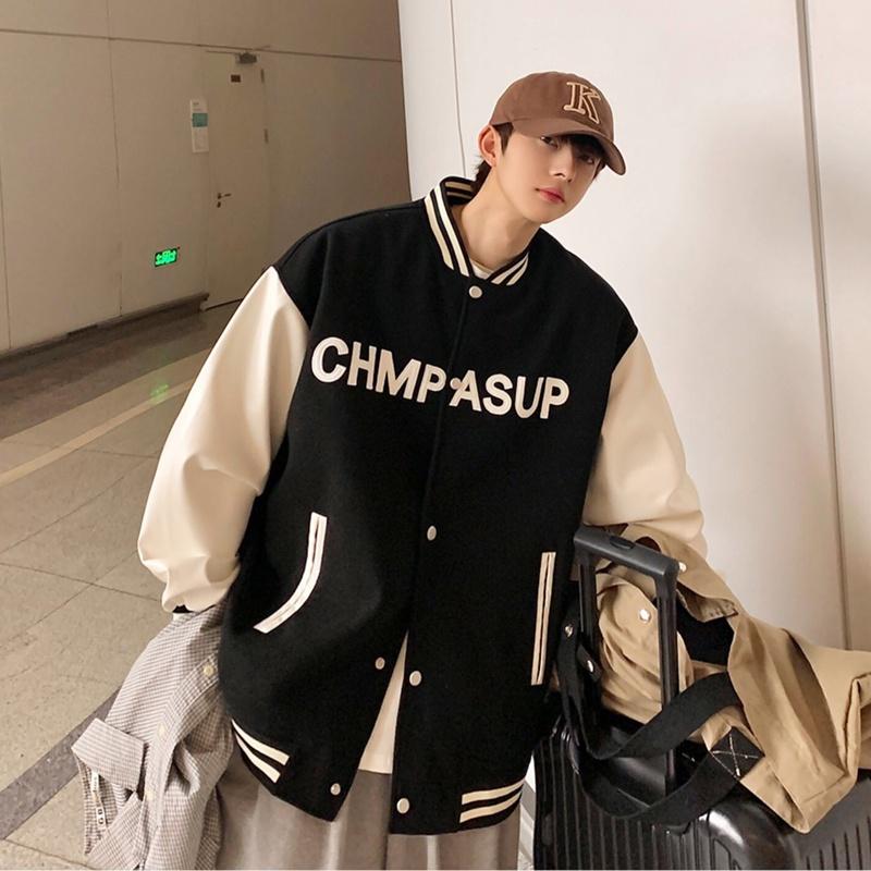 Áo bomber jacket dù 2 lớp khoác nam nữ unisex gió cúc bấm form rộng local brand ulzzang phong cách hàn quốc đep CHMPASUP