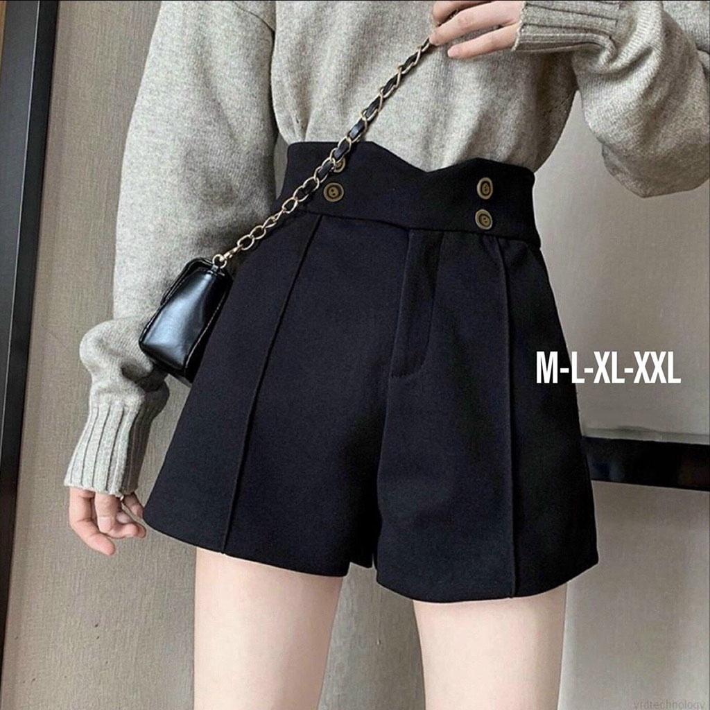Quần Short Ngắn Lưng Cao 4 Cúc ulzzang dễ phối đồ