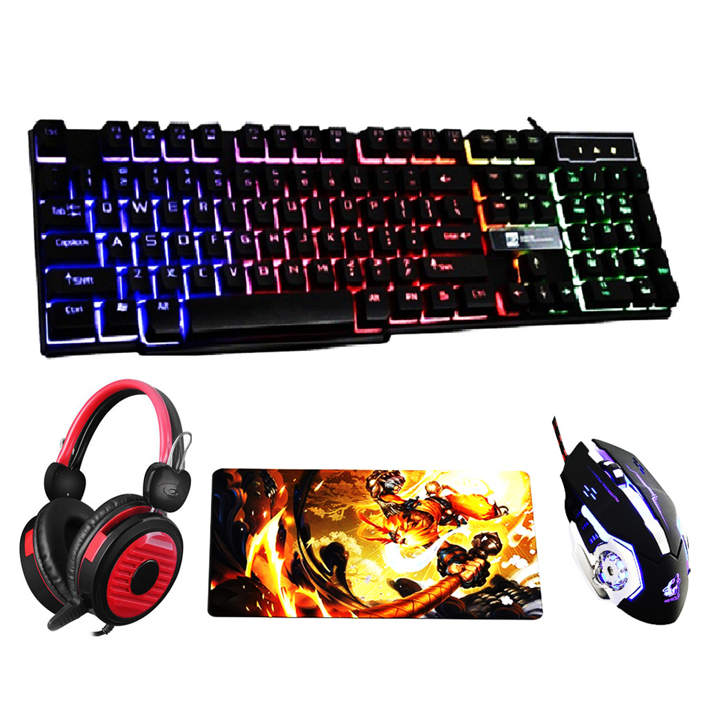Combo Phím R8 1822 + Tặng Chuột Game, Tai Nghe YL902 Và Lót Chuột Hình Game S1 - HÀNG CHÍNH HÃNG
