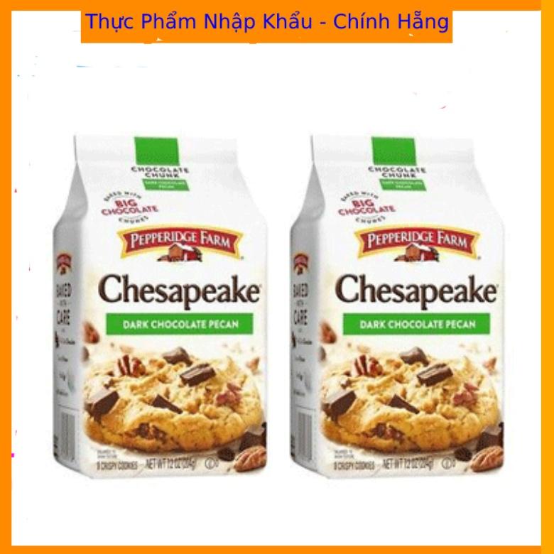 Bánh Quy Vị Sô-Cô-La Đen Và Hạt Hồ Đào Chesapeake Pepperidge Farm 204g