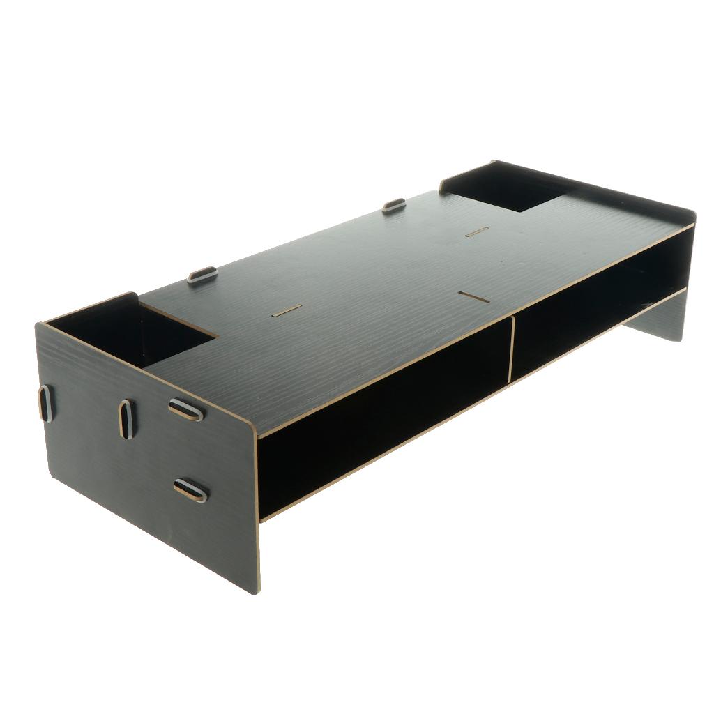 Computer Monitor Riser Speaker PC Laptop Screen Stand Desk Organizer