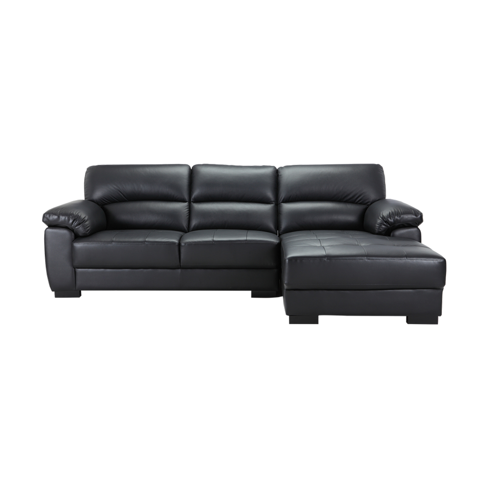 Ghế Sofa Góc L/Trái, Ghế Sofa MORETTO Màu Đen Index Living Mall Nhập Khẩu Thái Lan