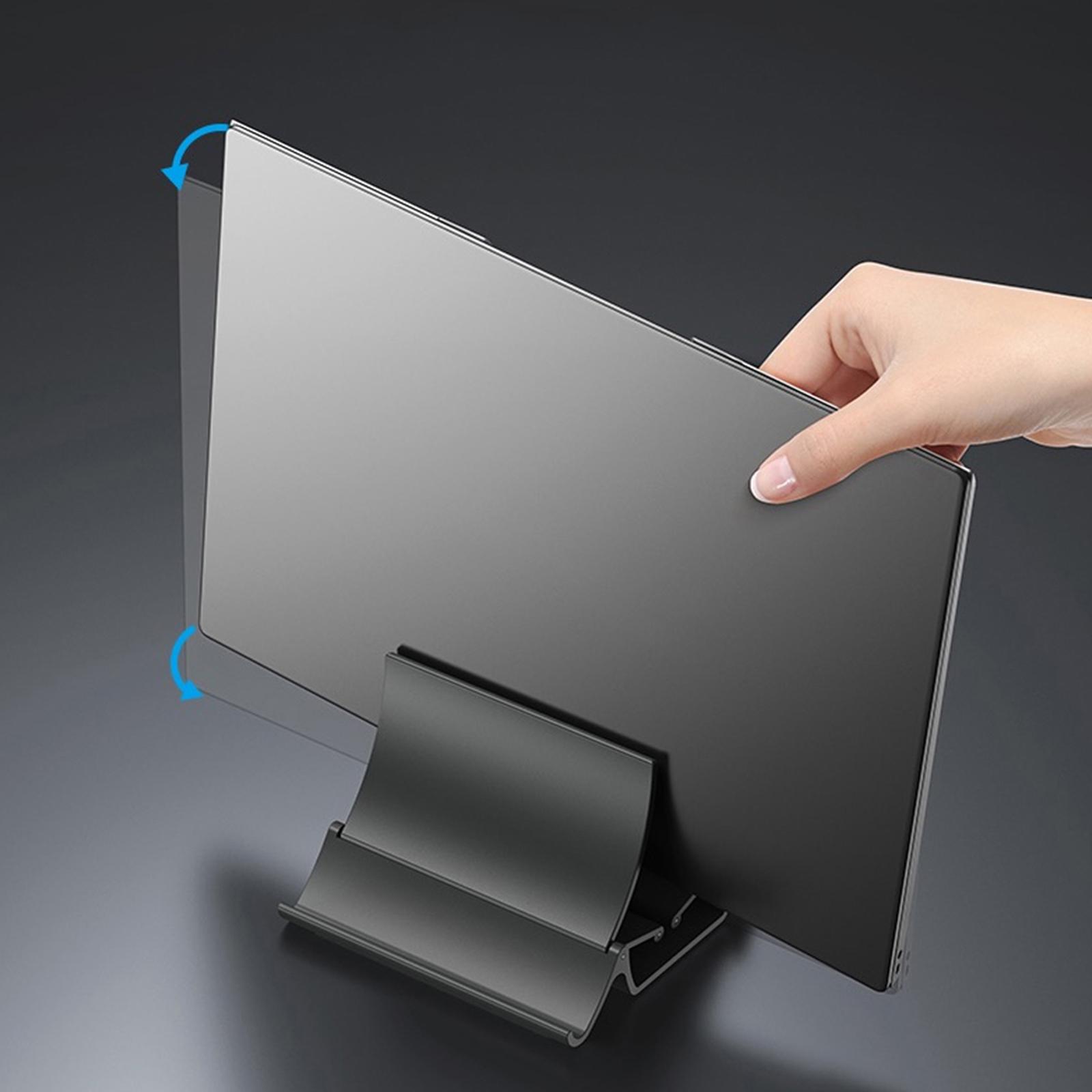 Vertical Laptop Stand Holder Desk Anti-slip Gravity Tablet & Phone Holder Space-Saving Desk Organizer Notebook Stand