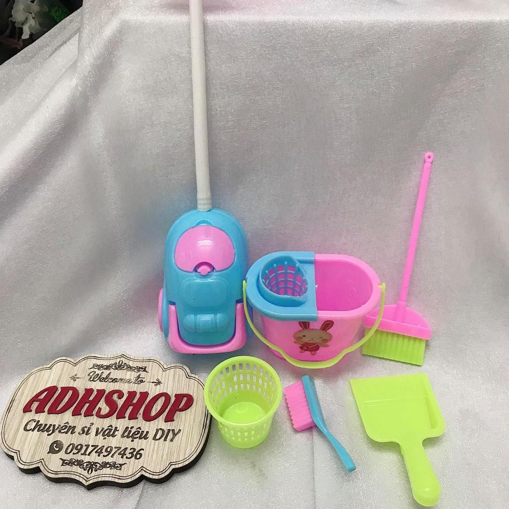 Set đồ dọn nhà 6 chi tiết cho búp bê 30cm Sunnydoll