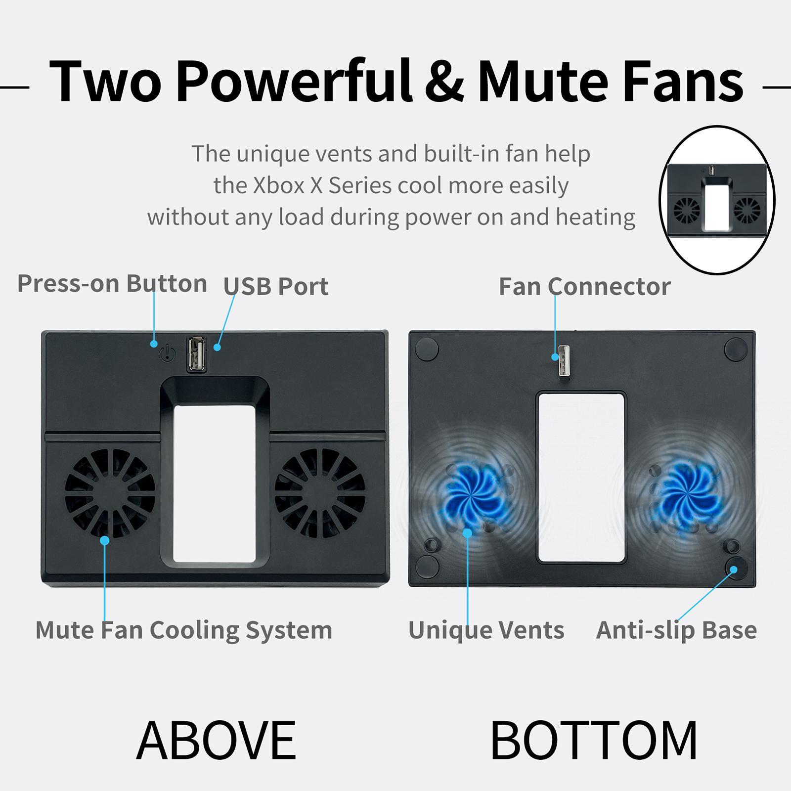 Cooling Fan Cooler Vertical Stand Dock for