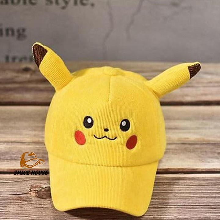 NÓN LƯỠI TRAI PIKACHU CHO BÉ, MŨ HÌNH THÚ CHO BÉ