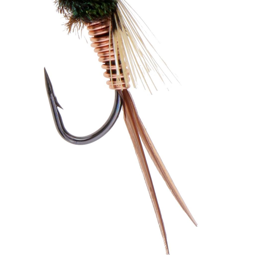 Fly Fishing Flies Bead Head Fast Sinking Wet Flies Lure For Bass Salmon Carp