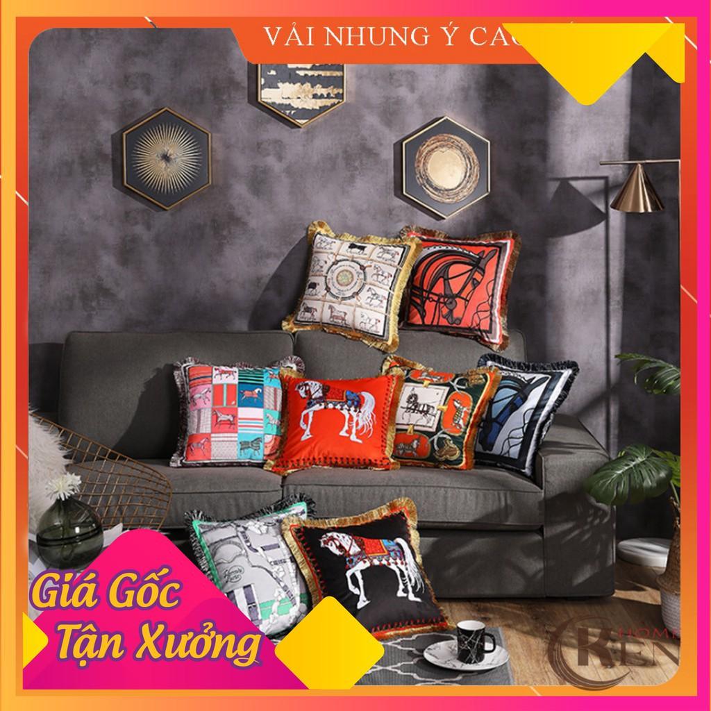 Gối Tựa Lưng | Gối Tựa Sofa, Gối Vuông Trang Trí Hoa Văn Hiện Đại Kích Thước 45x45cm