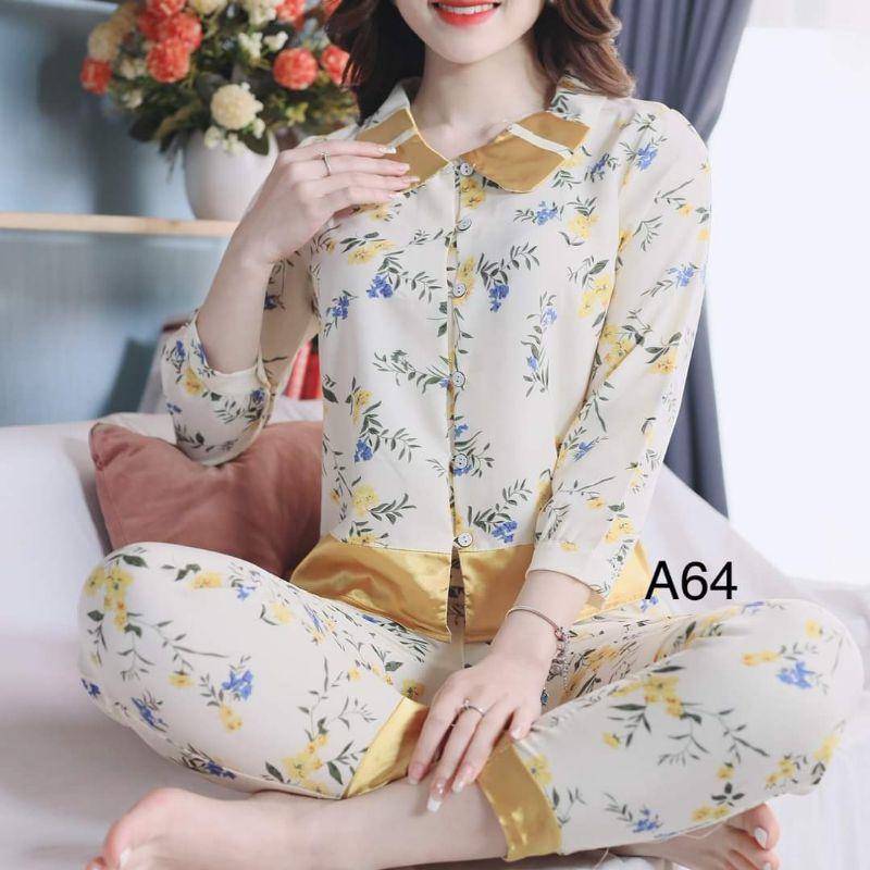 Quần áo mặc nhà set sang đẹp ống sớ lụa mát