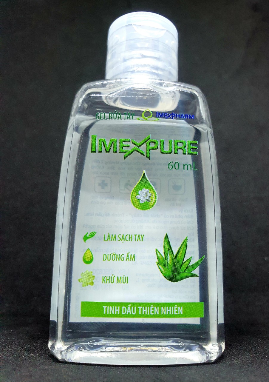 IMEXPURE 60ml - Gel rửa tay sát khuẩn hiệu quả của IMEXPHARM